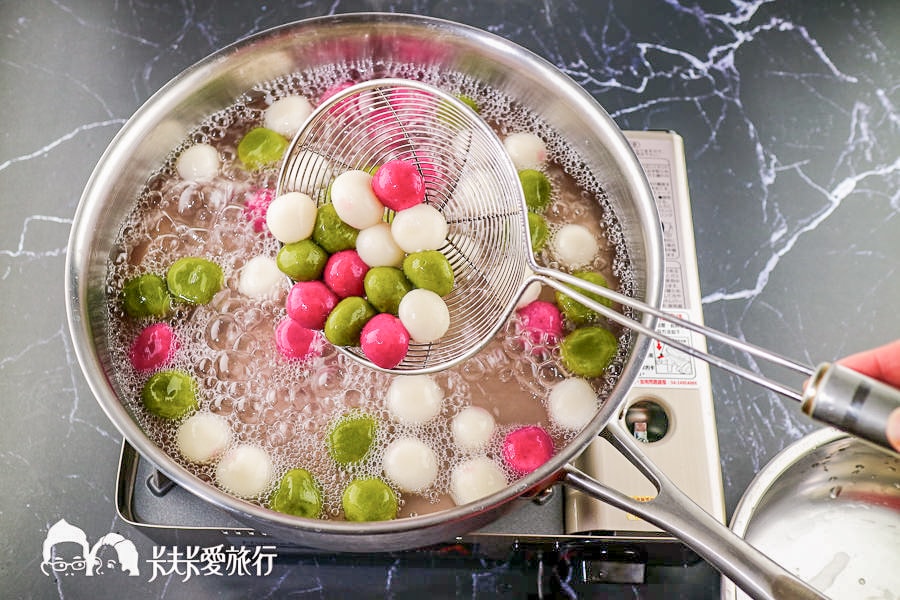 湯圓做法食譜+煮法秘訣|零失敗比例抹茶紅豆傳統包餡甜湯圓 - 第32張圖