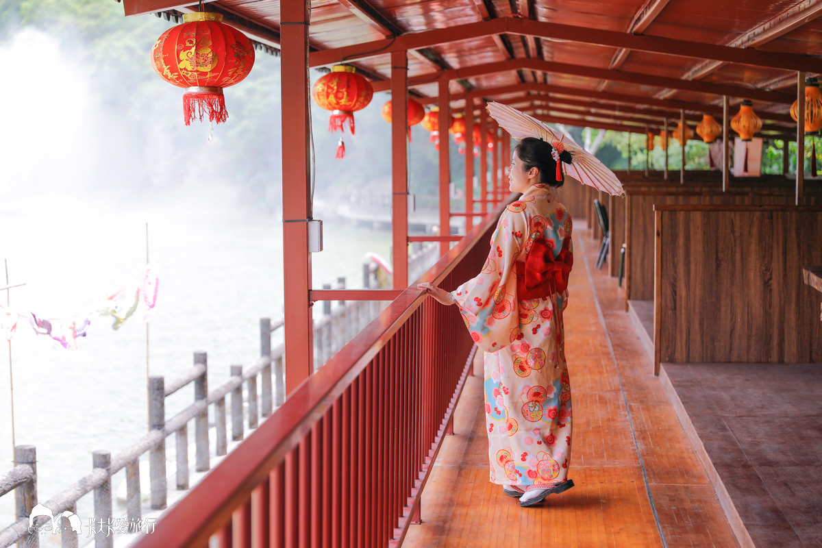 宜蘭三星親子景點，長埤湖精靈村塩太郎的家，抹茶湖和服體驗餵笑笑羊梅花鹿