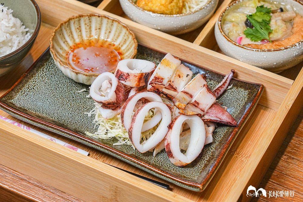 宜蘭竹谷定食海鮮｜日式定食簡餐推薦+居然有吃到飽自助吧菜單&價位