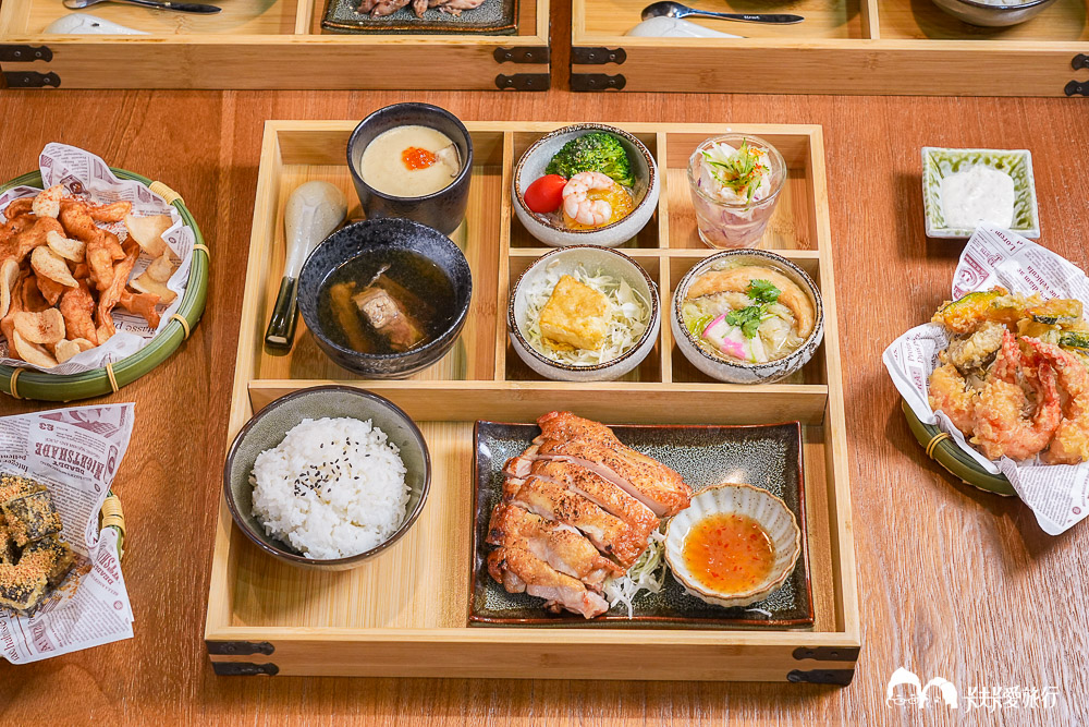 宜蘭竹谷定食海鮮｜日式定食簡餐推薦+居然有吃到飽自助吧菜單&價位
