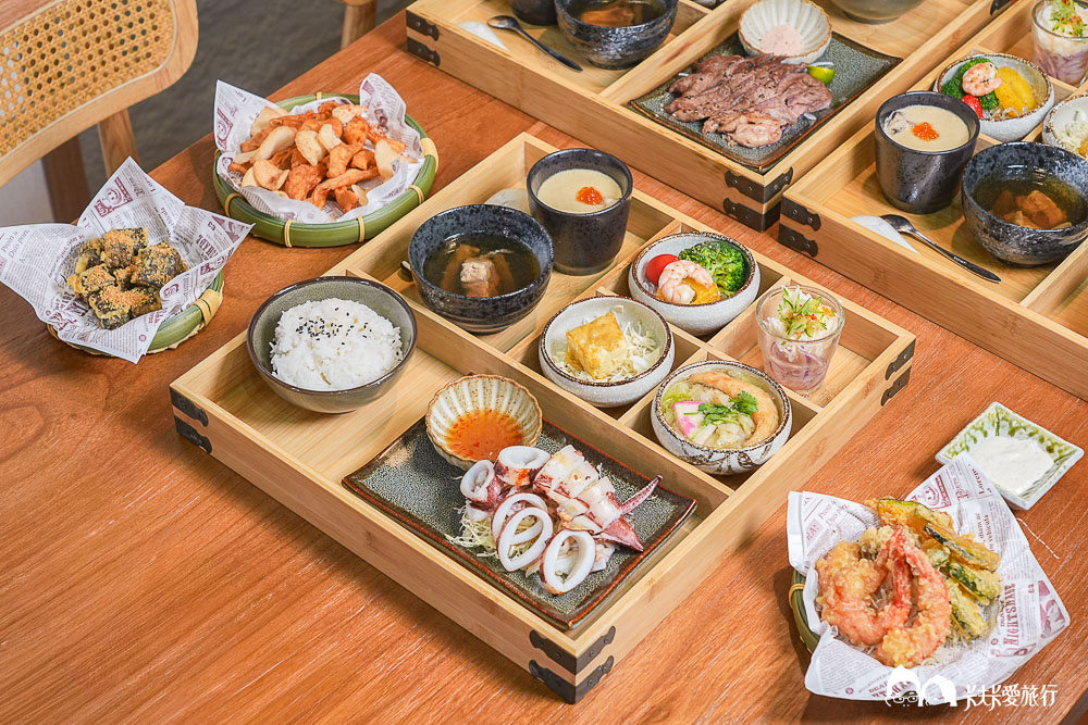 宜蘭竹谷定食海鮮｜日式定食簡餐推薦+居然有吃到飽自助吧菜單&價位