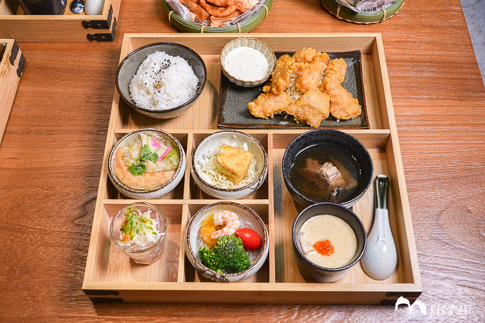 宜蘭竹谷定食海鮮｜日式定食簡餐推薦+居然有吃到飽自助吧菜單&價位