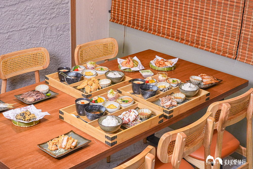宜蘭竹谷定食海鮮｜日式定食簡餐推薦+居然有吃到飽自助吧菜單&價位