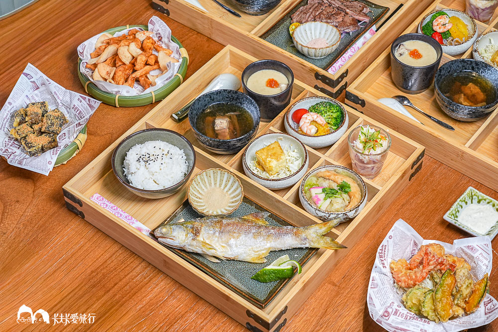 宜蘭竹谷定食海鮮｜日式定食簡餐推薦+居然有吃到飽自助吧菜單&價位
