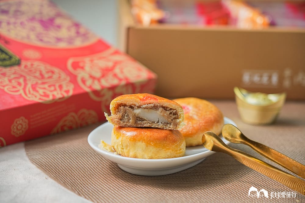 麥仕佳烘焙坊-過年送禮年節伴手禮推薦！干貝肉圓酥富貴禮盒開箱評價