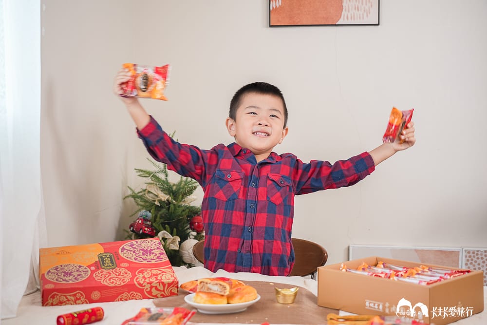 麥仕佳烘焙坊-過年送禮年節伴手禮推薦！干貝肉圓酥富貴禮盒開箱評價