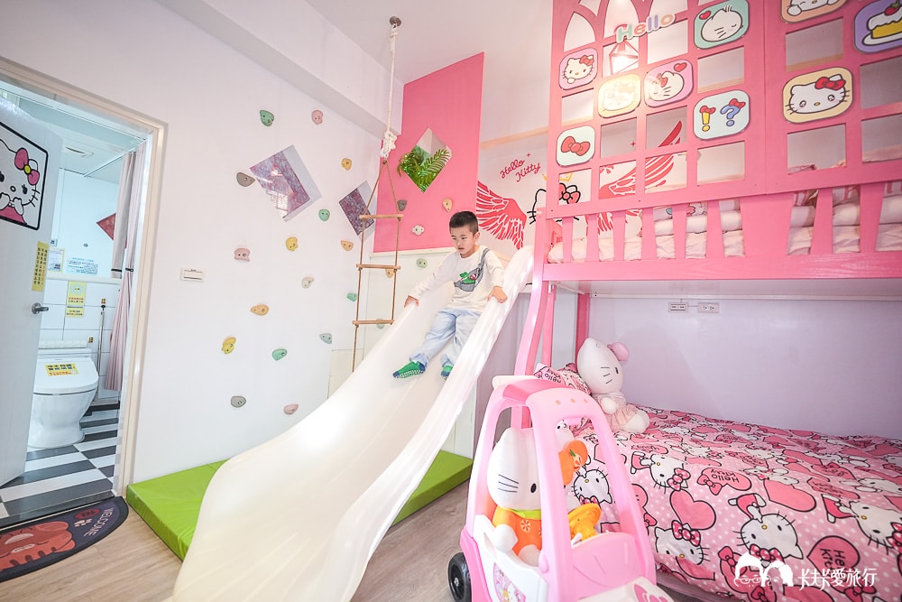 台中親子住宿推薦！后麗安心風自然2館：超狂溜滑梯配大浴缸，小孩玩瘋了